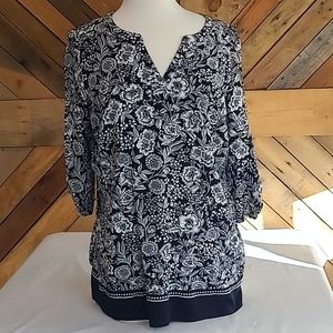 Croft and Barrow Blouse Tunic Shirt